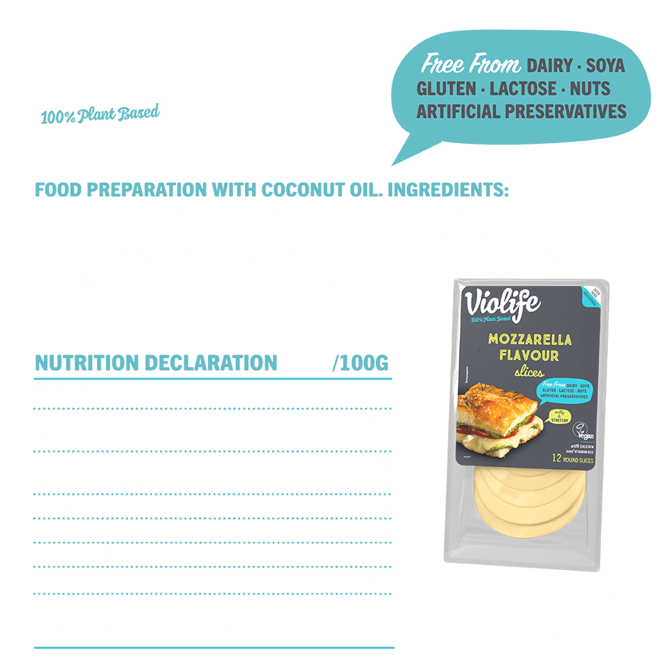 Mozzarella flavor slices