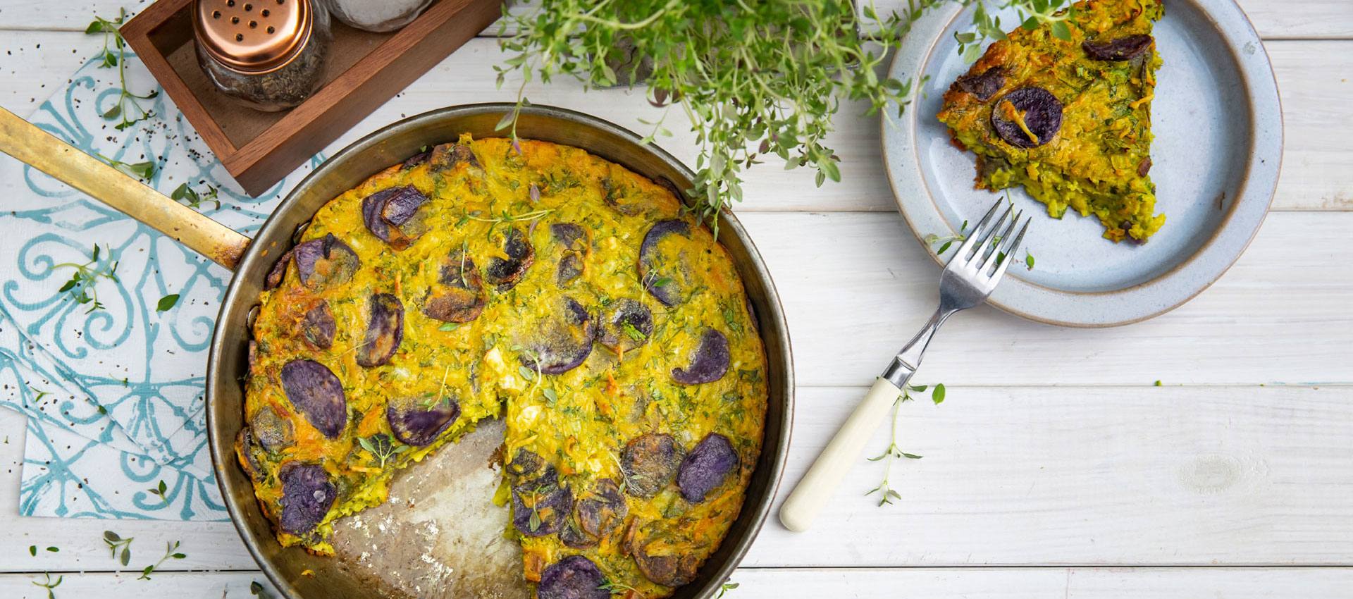 recipe image Purple Potatoes Frittata