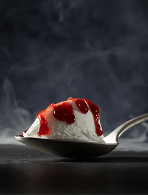 A spoonful of Violife dairy-free cream cheese