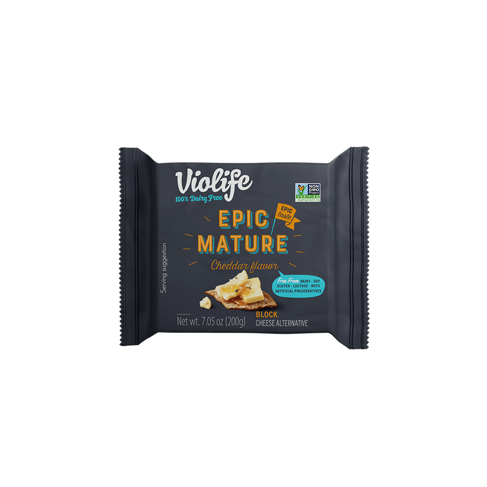 pack of Violife Epic Mature Cheddar Flavor Block