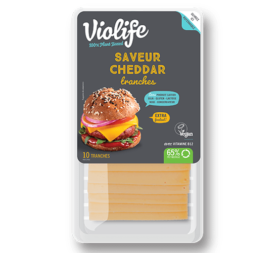 Violife tranches saveur cheddar